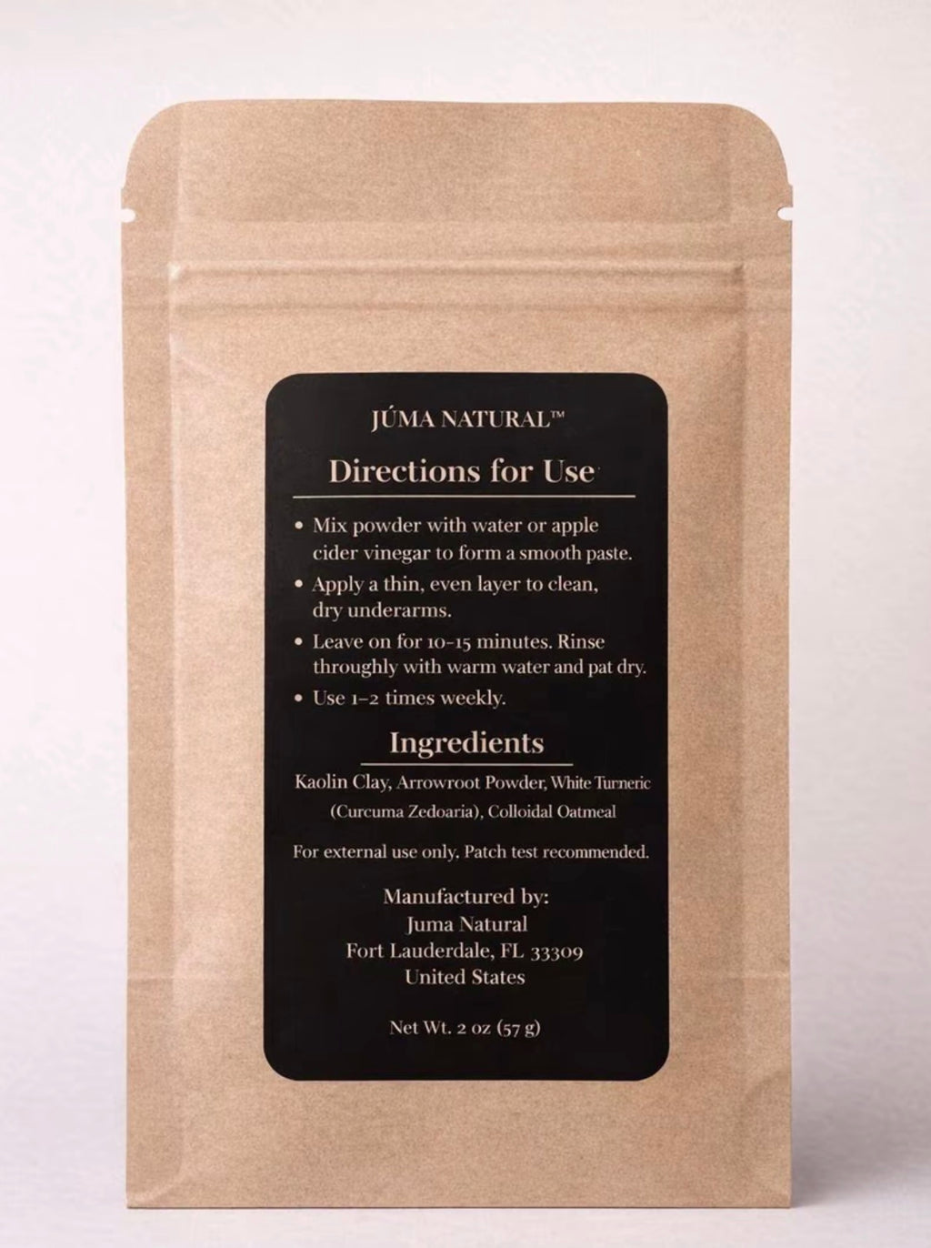 Underarm Detox Mask White Turmeric | Juma Naturals