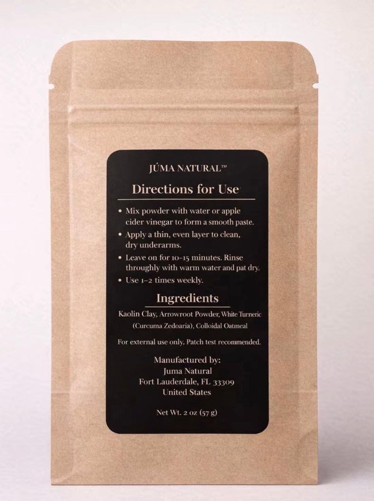 Underarm Detox Mask White Turmeric | Juma Naturals